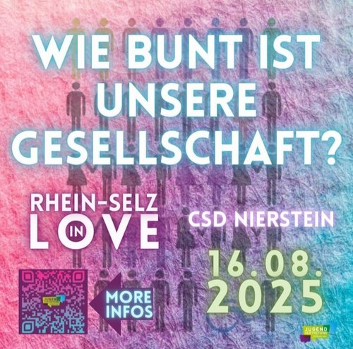 Wie bunt ist unsere Gesellschaft? Rhein-Selz in Love CSD Nierstein 16.08.2025