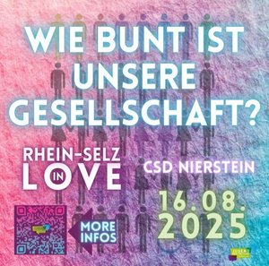 Wie bunt ist unsere Gesellschaft? Rhein-Selz in Love CSD Nierstein 16.08.2025 Wie bunt ist unsere Gesellschaft? Rhein-Selz in Love CSD Nierstein 16.08.2025